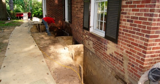 Waterproofing the basement of a residence